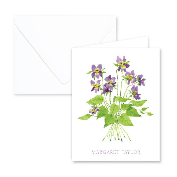 Violets Notecards | Botanical Bouquets