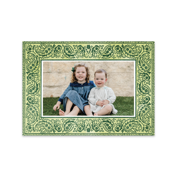 Bandana Green Horizontal | Holiday Cards
