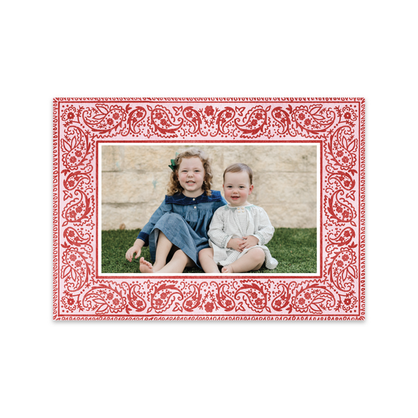 Bandana Red Horizontal | Holiday Cards