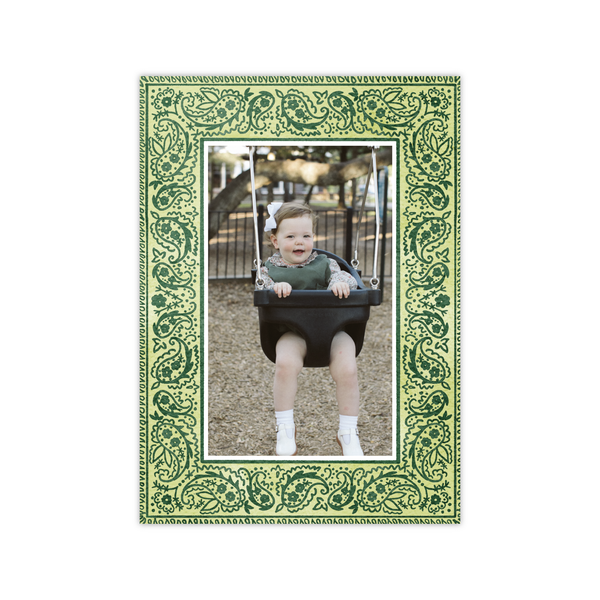 Bandana Green Vertical | Holiday Cards