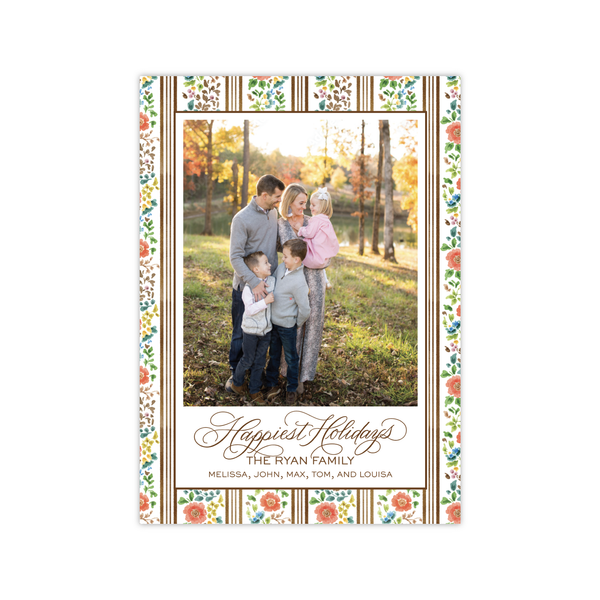 Autumn Stripes Vertical | Holiday Cards