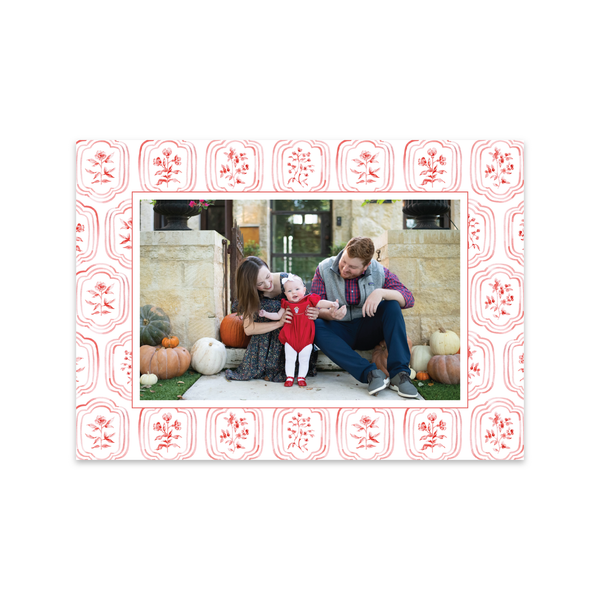 Sweet Block Print Red | Holiday Cards