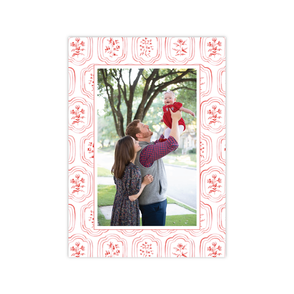 Sweet Block Print Red | Holiday Cards