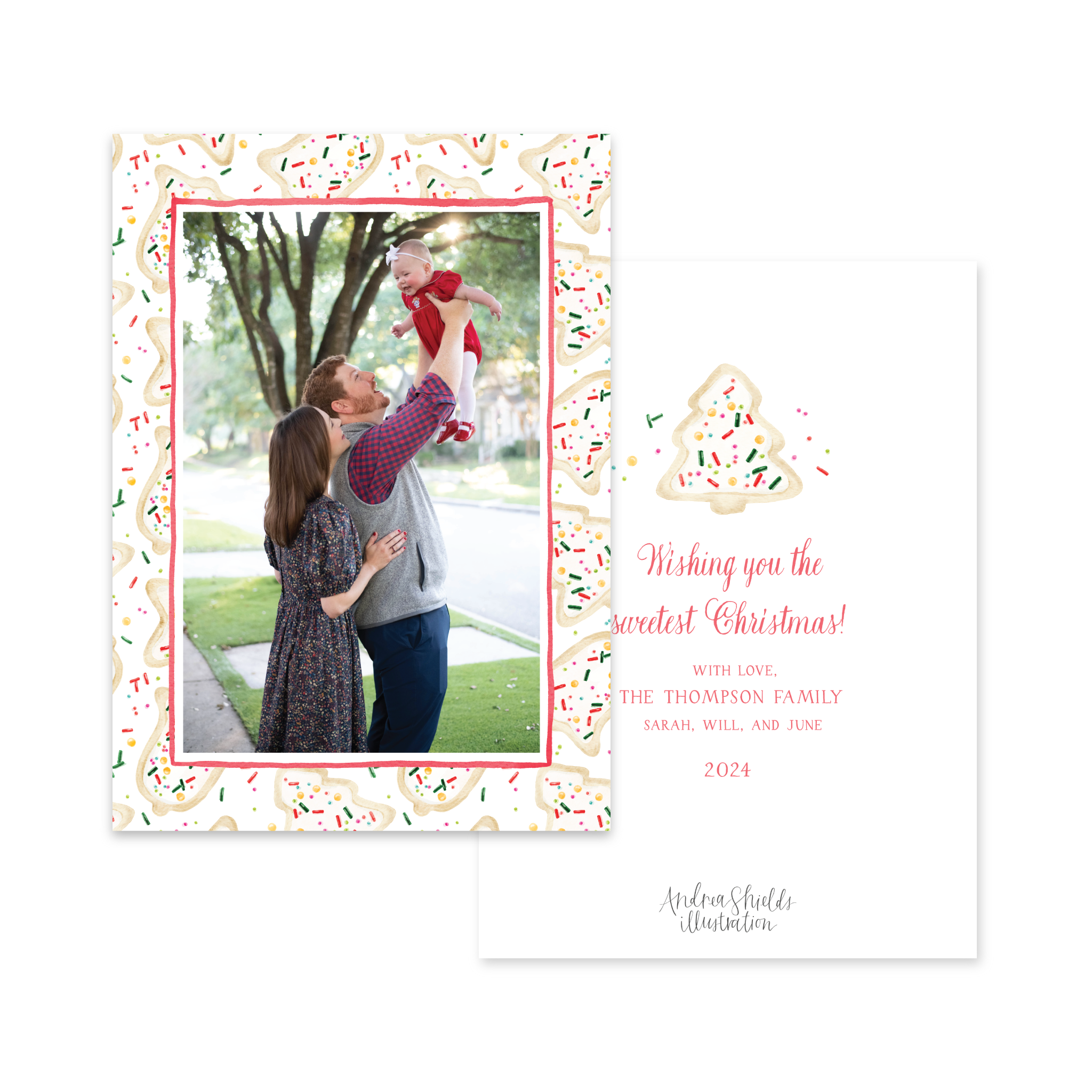 Christmas Cookies Border | Holiday Cards