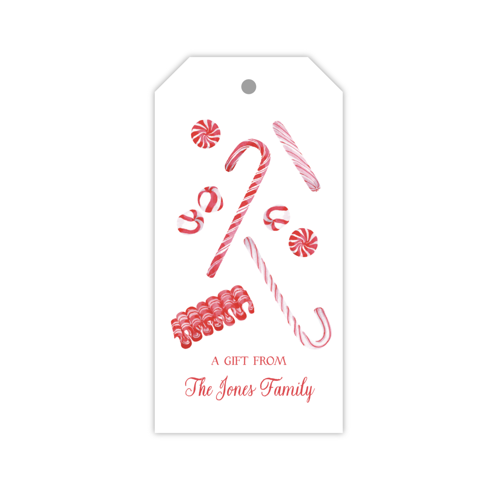 Candy Cane Lane Red | Gift Tags