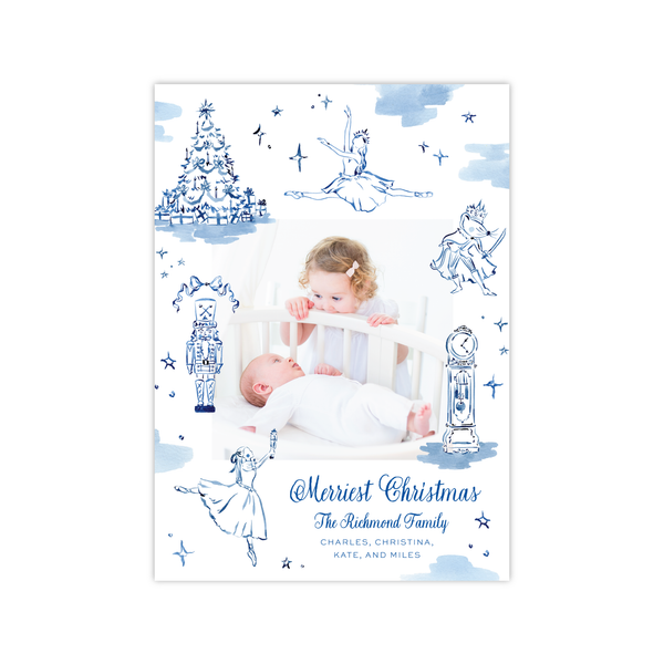 Nutcracker Blue | Holiday Cards