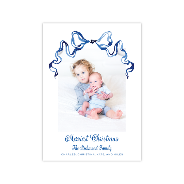 Nutcracker Blue Ribbon | Holiday Cards