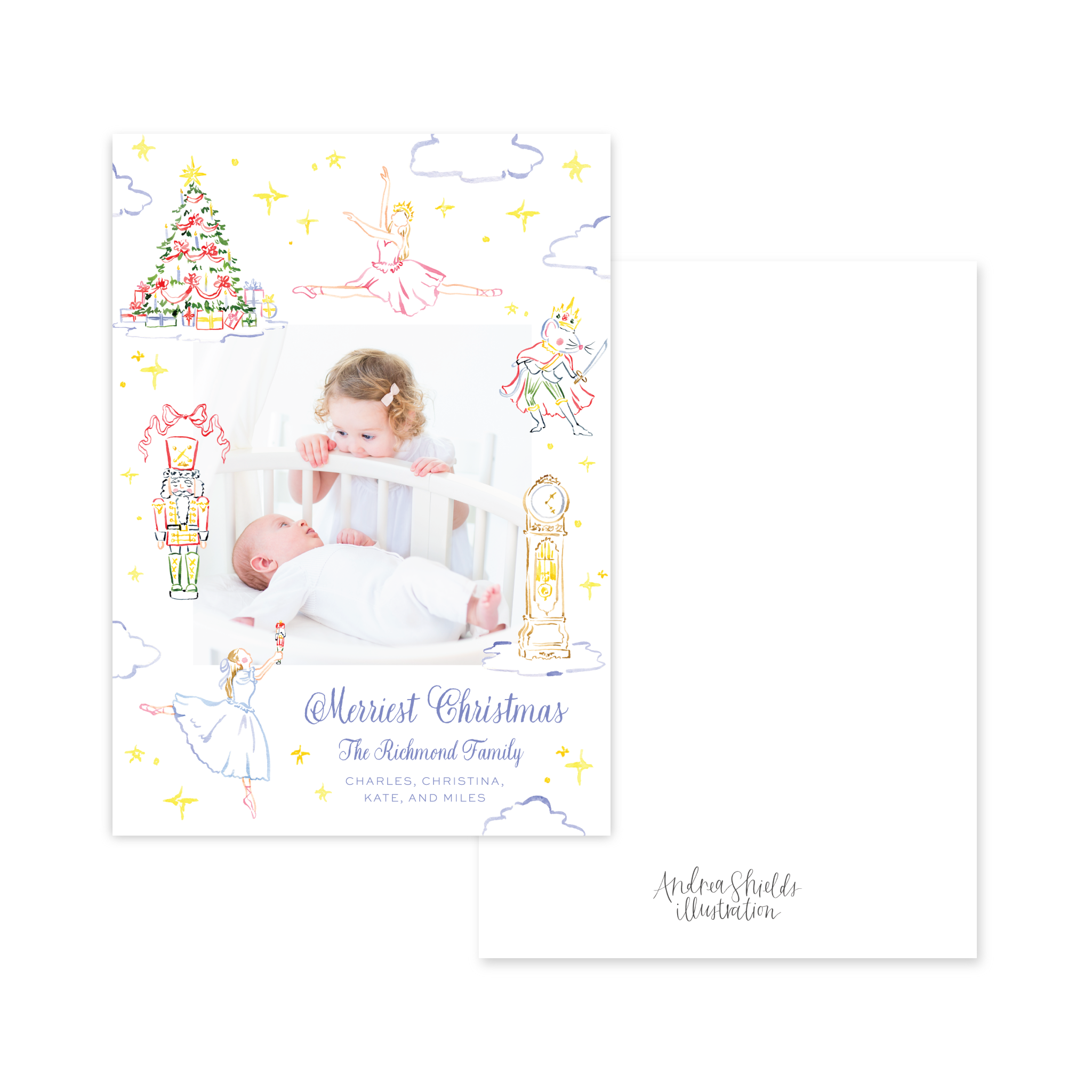 Nutcracker Colorful | Holiday Cards