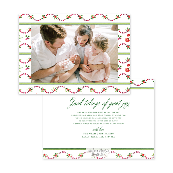 Rose Garden Pattern | Holiday Cards