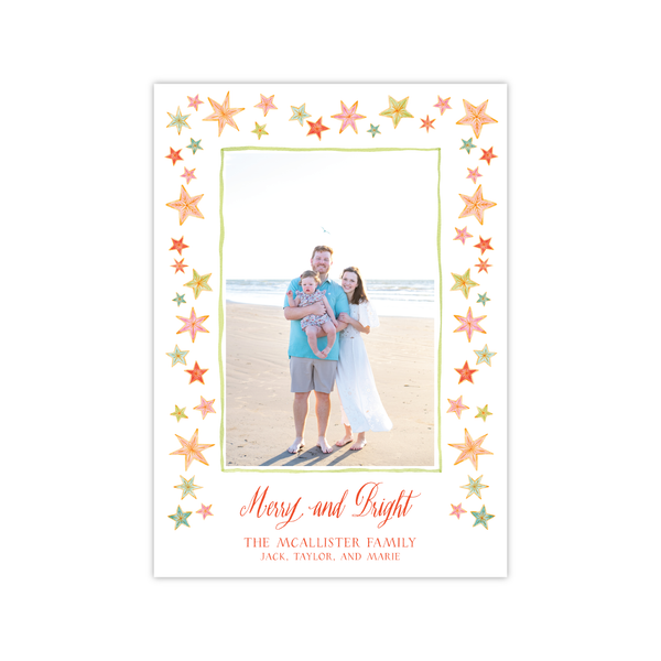 Vintage Stars Border | Holiday Cards