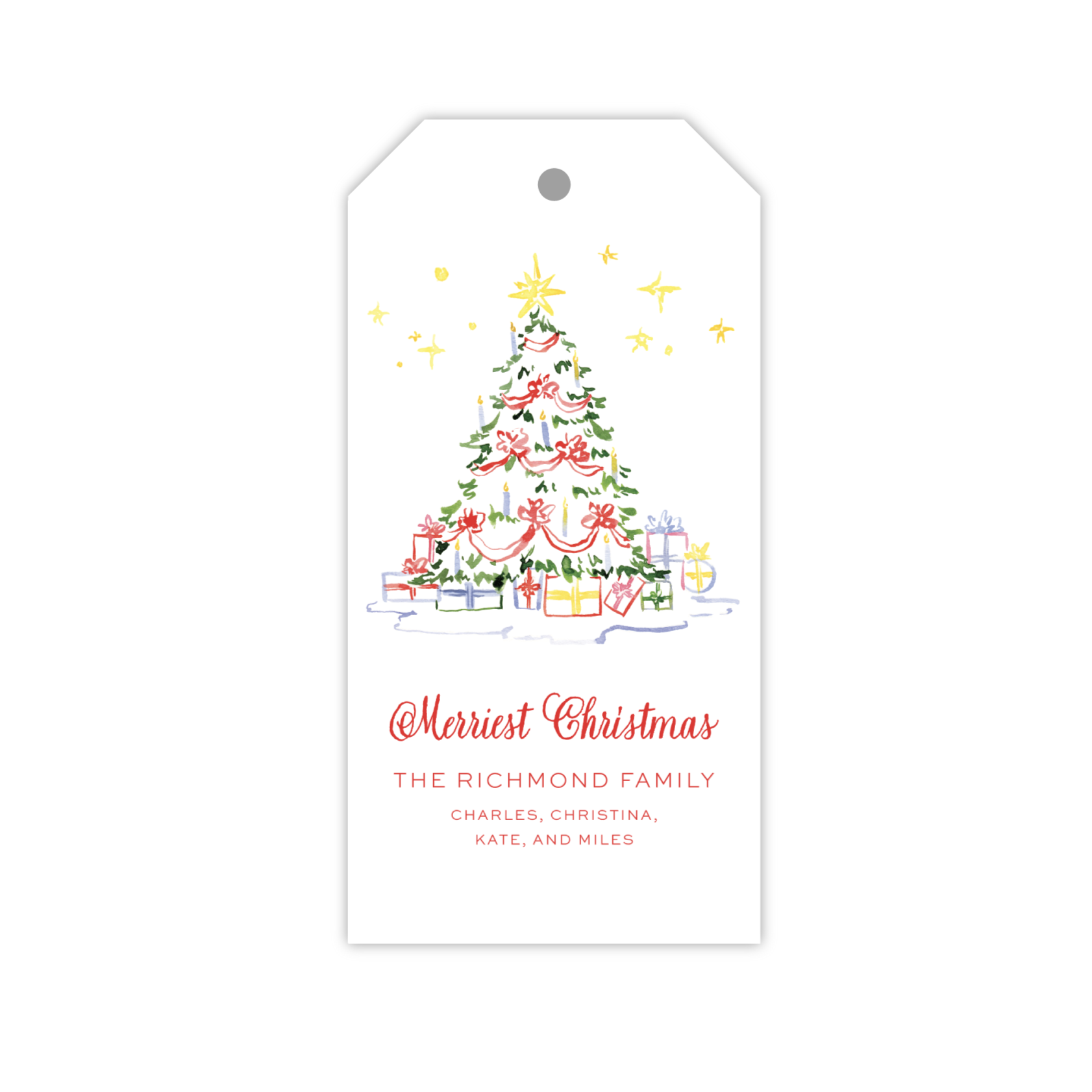 Colorful Christmas Tree | Gift Tags