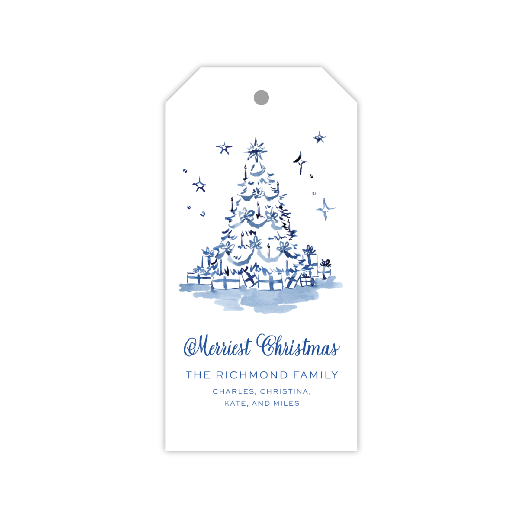 Blue Christmas Tree | Gift Tags