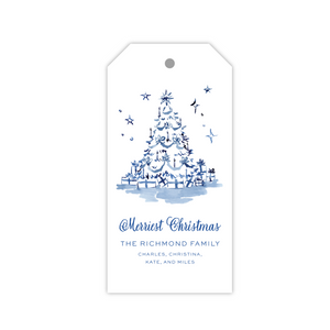 Blue Christmas Tree | Gift Tags