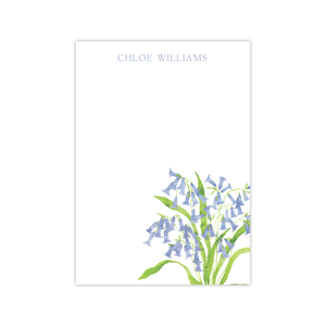 Blue Bells Notepads | Botanical Bouquets