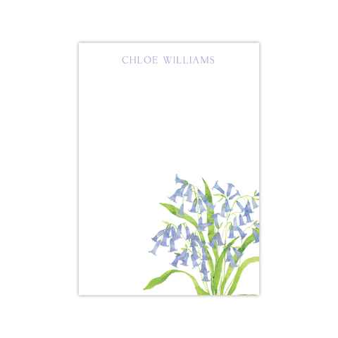 Blue Bells Notepads | Botanical Bouquets