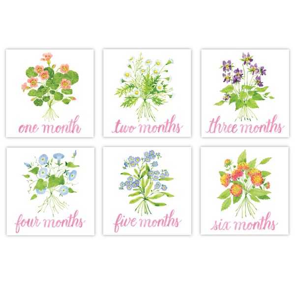 Milestone Cards | Botanical Bouquets