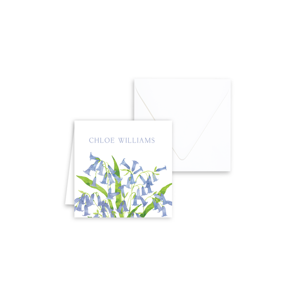 Blue Bells Enclosure Cards | Botanical Bouquets