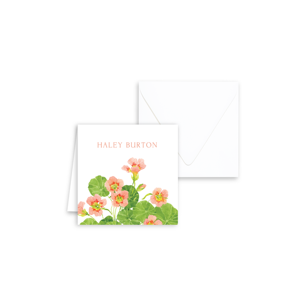 Nasturtium Enclosure Cards | Botanical Bouquets