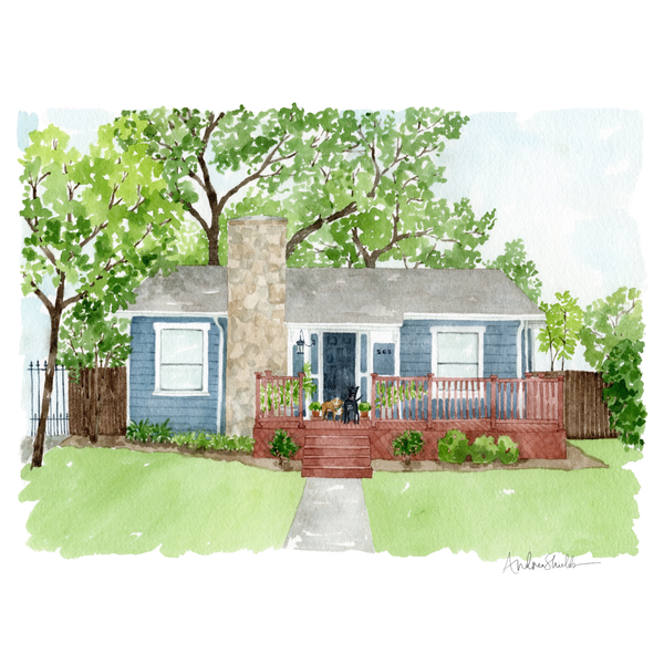 Home Portrait | Custom Illustration