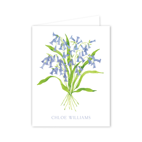 Blue Bells Notecards | Botanical Bouquets