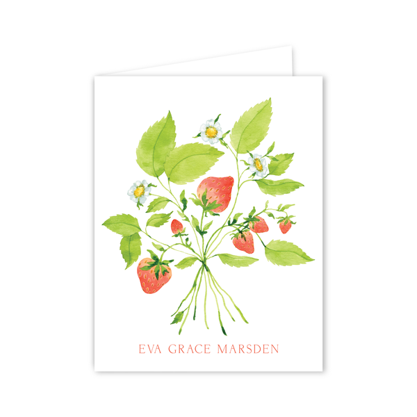 Strawberries Notecards | Botanical Bouquets