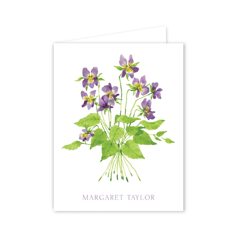 Violets Notecards | Botanical Bouquets
