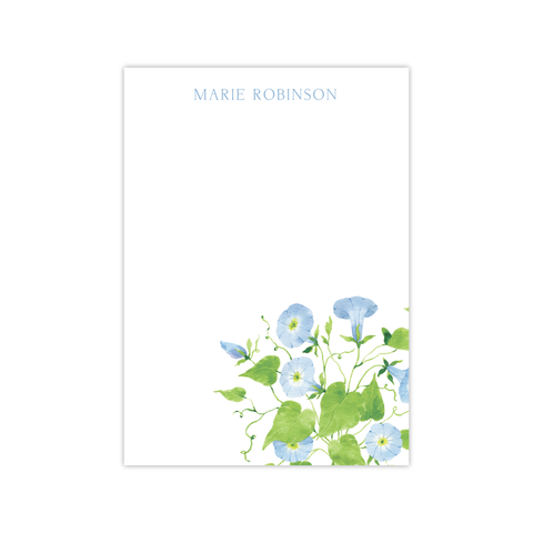 Morning Glory Notepads | Botanical Bouquets
