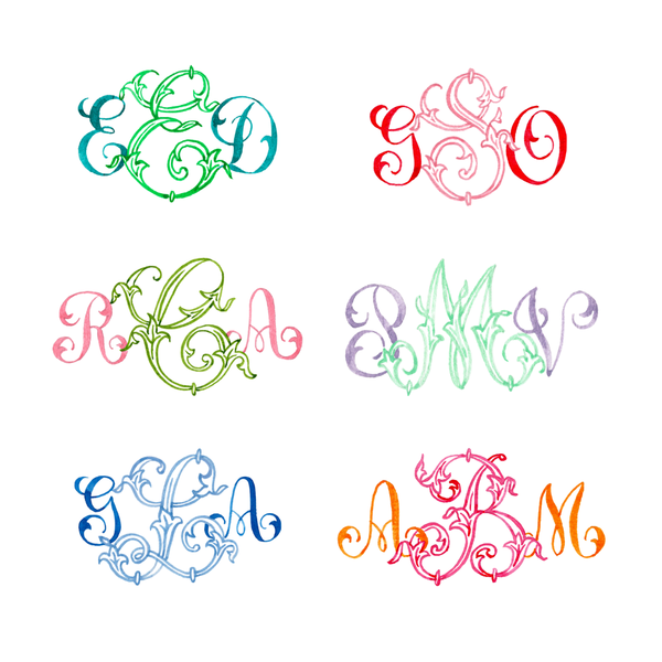 Monogram | Hand Painted Monogram Stationery