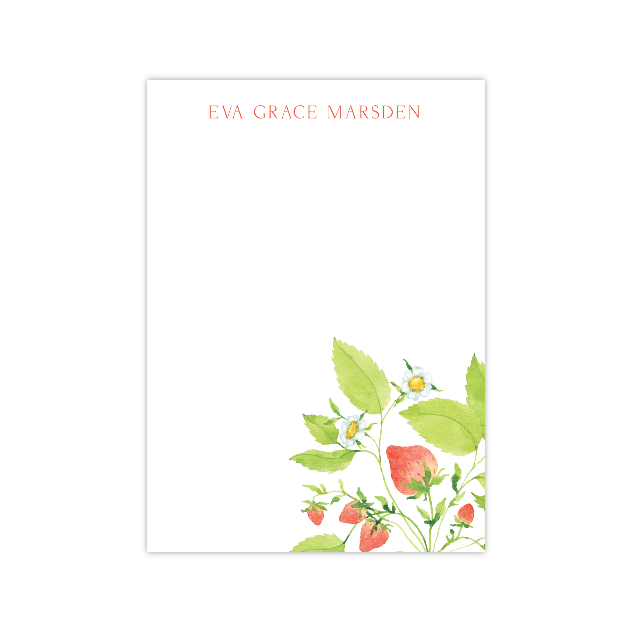 Strawberries Notepads | Botanical Bouquets