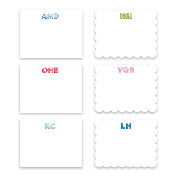 Notecards | Hand Painted Monogram Stationery
