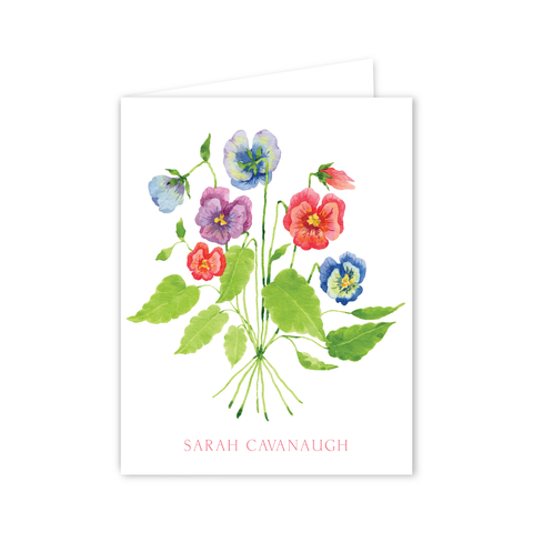 Pansies Notecards | Botanical Bouquets