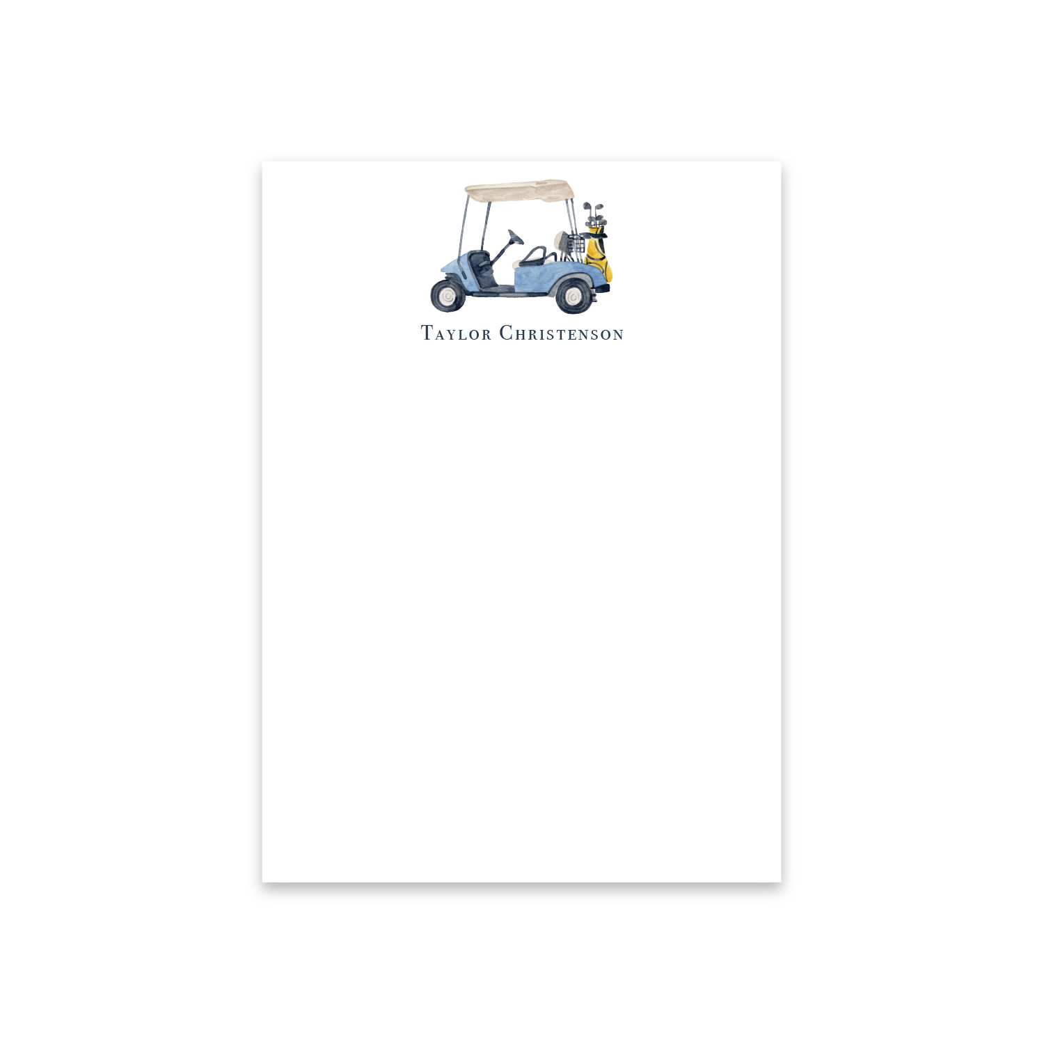 Golf Cart Notecards | Men's Stationery