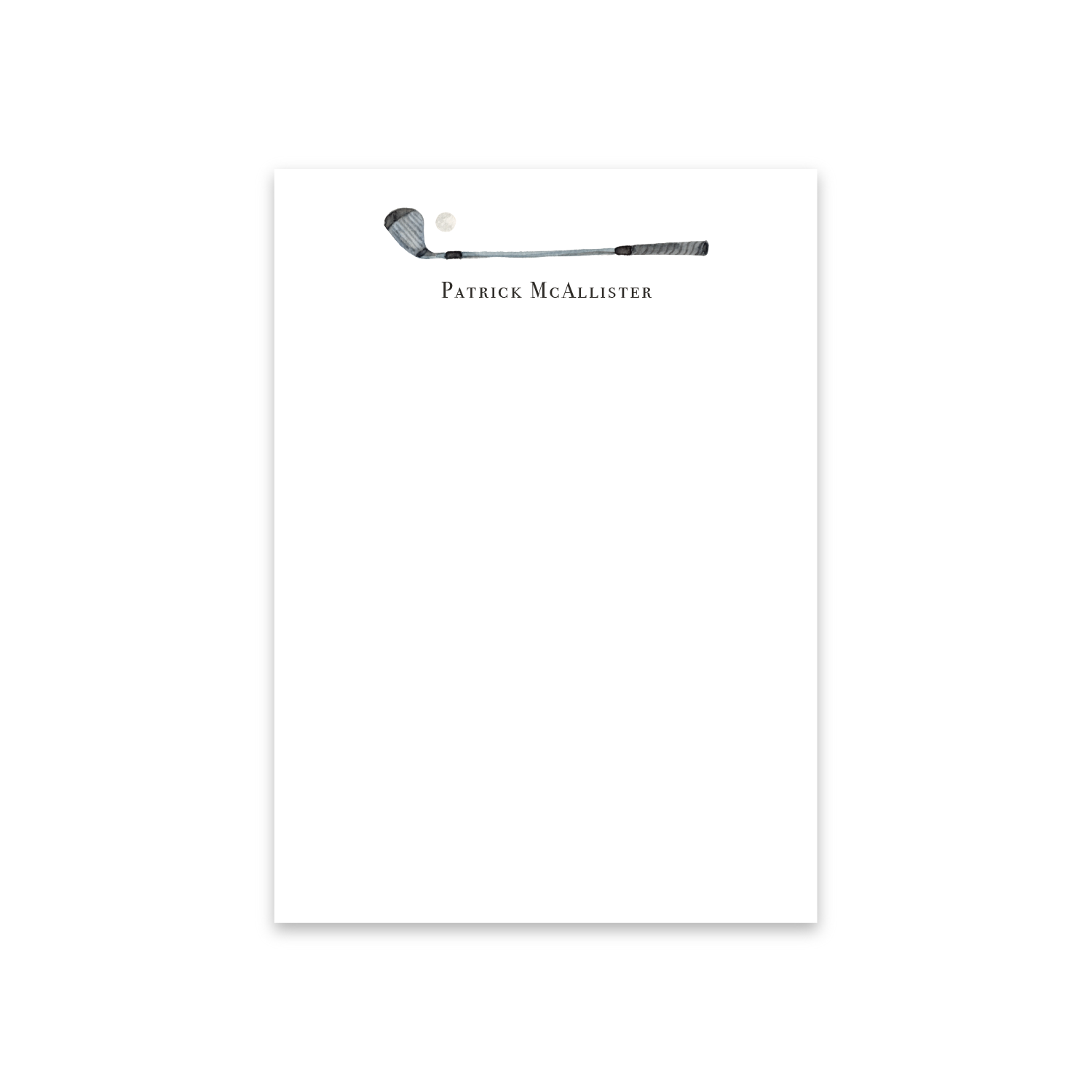 Golf Club Notecards | Men's Stationery