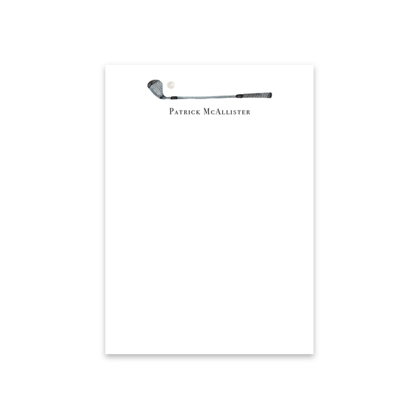 Golf Club Notecards | Men's Stationery