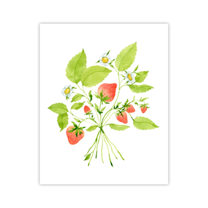 Strawberries Print | Botanical Bouquets