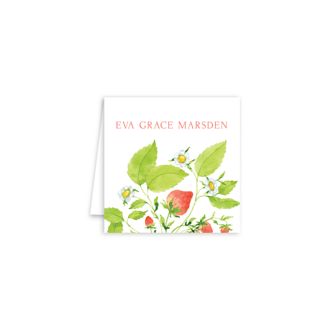 Strawberries Enclosure Cards | Botanical Bouquets