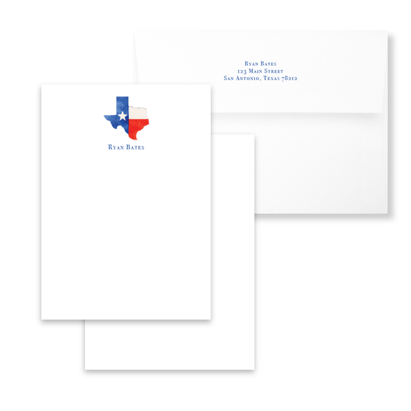 State of Texas Notecards | Men's Stationery