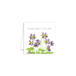 Violets Enclosure Cards | Botanical Bouquets