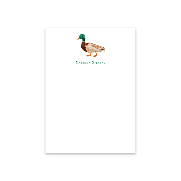 Mallard Notecards | Men's Stationery